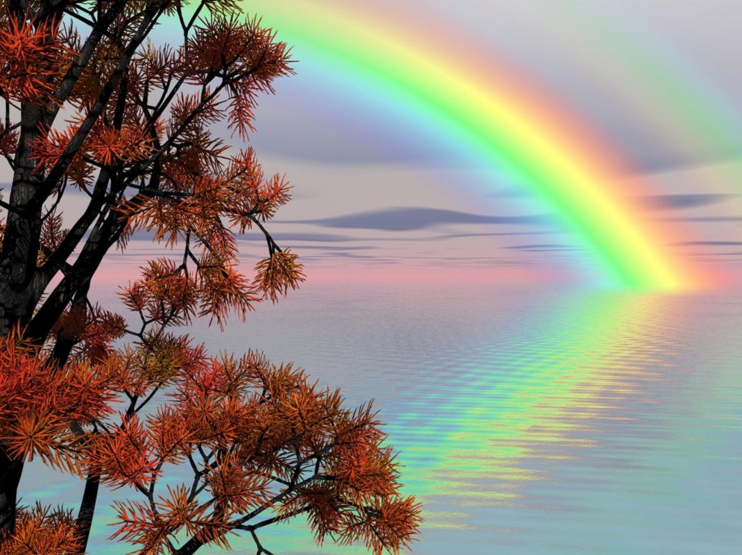 Arc en ciel eau