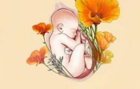 Bebe uterus fleurs