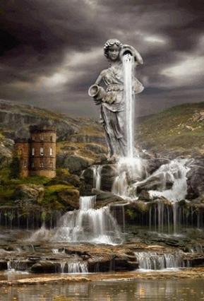 Cascade statue