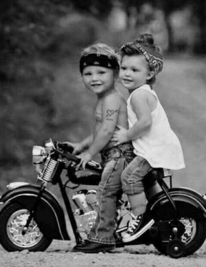 Enfants moto