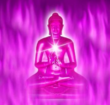 Flamme violette bouddha