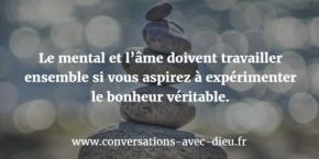 Le mental et l ame doivent travailler ensemble