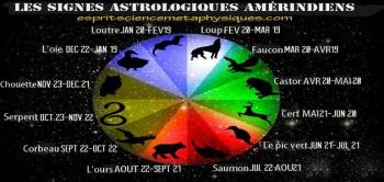 Les signes astrologiques amerindiens