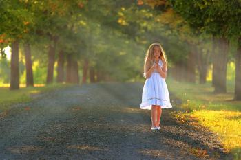 Marcher dans la lumiere