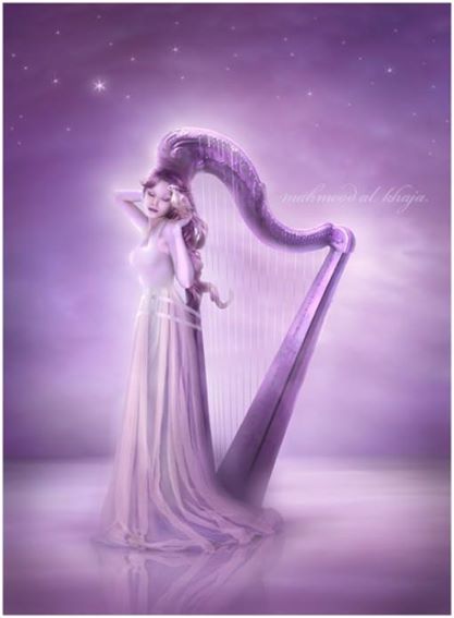 Musique femme harpe