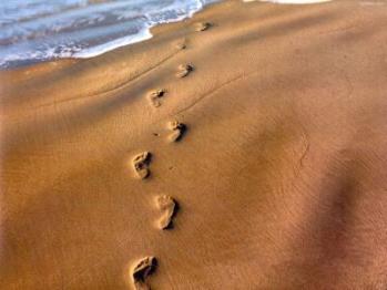 Pas sur sable